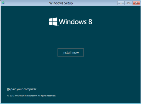 Установить Windows 8